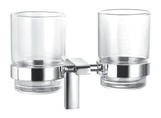 Стакан подвесной двойной, хром Cezares CZR-F-8930A