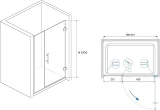 Душевая дверь RGW HO-012B 900