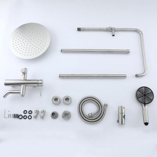 Душевая стойка Frap F24807 Сатин