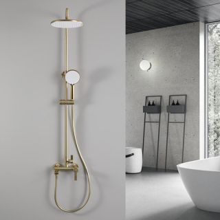 Душевая стойка Frap F2488-3 Золотой сатин