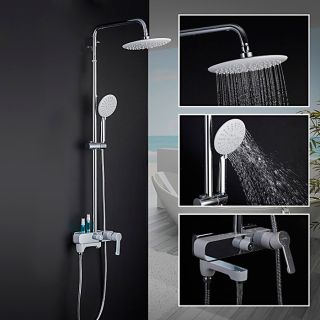 Душевая стойка Gappo Tomahawk G2402-8 белый/хром