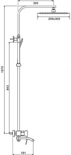 Душевая стойка Gappo G2407-8 белый/хром