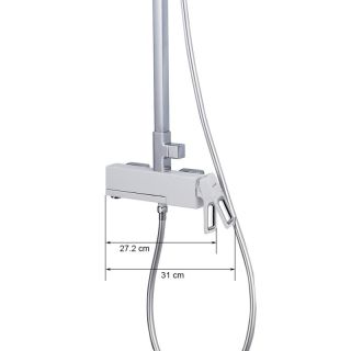 Душевая стойка Gappo G2417-8 белый/хром