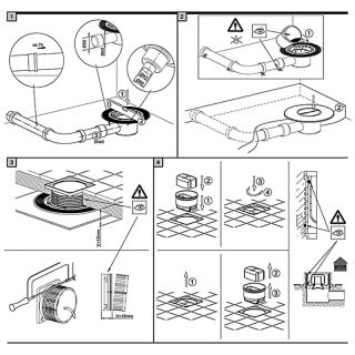 Душевой трап Gappo G81010-51 сатин