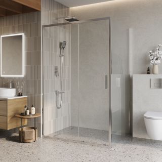 Душевой уголок BelBagno LUCE-AH-1-130/100-C-Cr хром