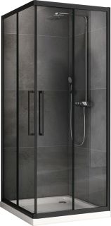 Душевой уголок ABBER Schwarzer Diamant 90x90см чёрный AG02090BH