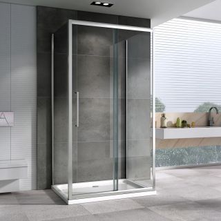 Душевой уголок ABBER Schwarzer Diamant AG30100H-S70-S70 100x70см хром