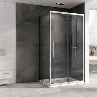 Душевой уголок ABBER Schwarzer Diamant AG30100H-S70 100x70см хром