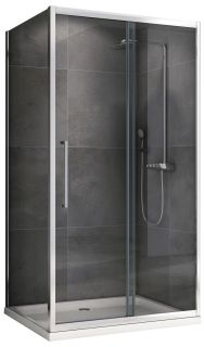 Душевой уголок ABBER Schwarzer Diamant AG30100H-S75 100x75см хром