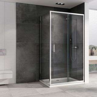 Душевой уголок ABBER Schwarzer Diamant AG301105-S505 110x50см хром