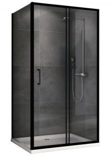 Душевой уголок ABBER Schwarzer Diamant AG30140B5-S60B5 140x60см чёрный