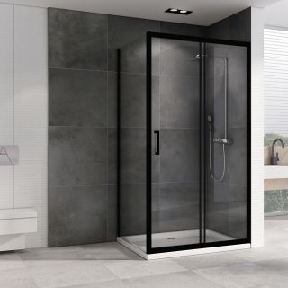 Душевой уголок ABBER Schwarzer Diamant AG30170B-S75B 170x75см чёрный