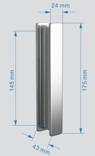 Душевой уголок ABBER Sonnenstrand 100x80см хром AG07100-S80