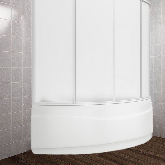 Шторка на ванну Bas Вектра R (4 ств. пластик) правая