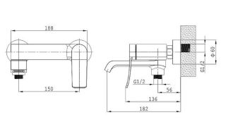 Смеситель для ванны Splenka S31.30 хром