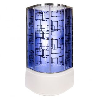 Душевая кабина Deto BМ1510 стандартная BLACK 100х100х220 см