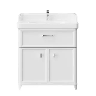 Kerama Marazzi Тумба POMPEI под умывальник напольная 80 см,1 ящик, 2 дверцы белая
