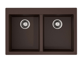 Мойка кухонная Omoikiri Bosen 80-2-DC тёмный шоколад