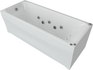 Акриловая ванна Aquatek Альфа ALF170-0000007 170х70 см с фронтальным экраном сборно-разборный сварной каркас