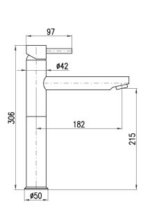 Смеситель для раковины Rav Slezak Seina SE930.5CMAT черный