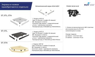 Экран для душевого поддона RGW N/ST-21 W 50231572-01 70x120см белый