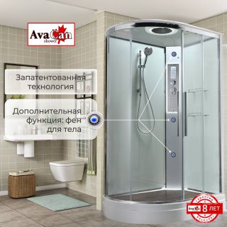 Душевая кабина EM2811RLEDT прозрачная