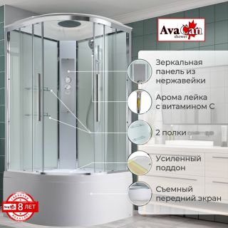 Душевая кабина EM5011T стандартная прозрачная