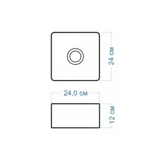 Раковина чаша Maretti Umbria UM13NS15-844, белая