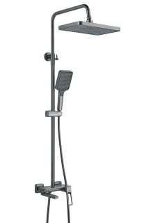 Душевая стойка Shevanik S6826T оружейная сталь