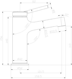 Смеситель для раковины Lemark Minima LM3806C хром