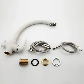 Смеситель для кухни Frap F4399-8 белый