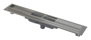 Душевой лоток AlcaPlast Low с порогами для перфорированной решетки 75см хром APZ1101-750