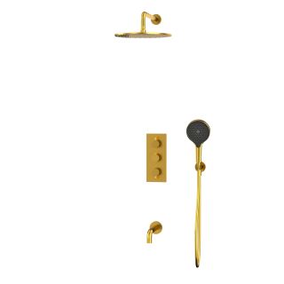 Душевой комплект термостатический WHITECROSS Y YSET11TOPGLB брашированное золото