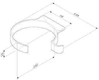 Держатель для фена Am.Pm Inspire 2.0 чёрный матовый A50A32322