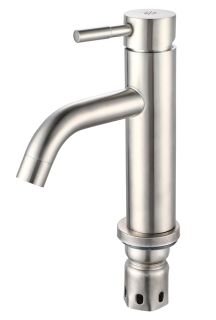 Смеситель для раковины РМС SUS128-001F нержавеющая сталь