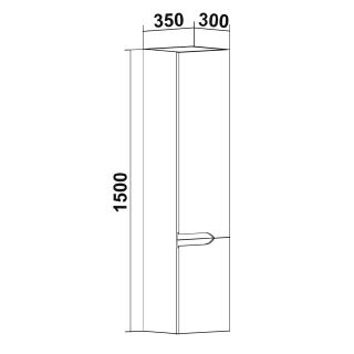 Пенал Runo правый  Стокгольм 35 (00-00001125)