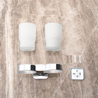 Стакан для зубных щёток РМС A1160-2 двойной хром