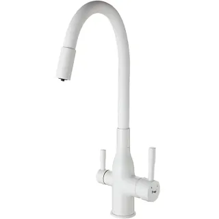 Смеситель для кухни Frap F4396-8  белый