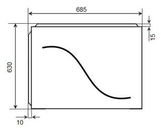 Торцевая панель для ванны Timo TPVINO17L 70см белый