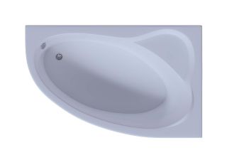 Акриловая ванна Aquatek Фиджи FID170-0000005 170х110 см правая с фронтальным экраном вклеенный цельносварной металлический каркас