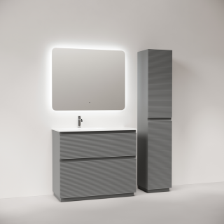 Тумба напольная под раковину Sancos Folk Floor FL100FLES левая 100 см Ergraut soft