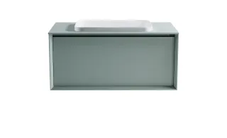 Тумба с раковиной Astra-Form Фрейм 4631177715303 90 см зелёный матовый