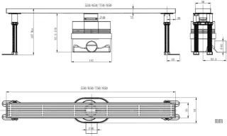 Душевой лоток Allen Brau Priority 9.50028.BN 65 см никель браш