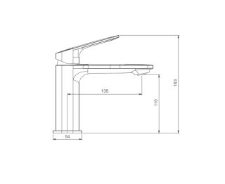 Смеситель для раковины Gappo G1028-3 золотой сатин