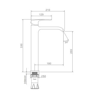 Смеситель для раковины Raglo R02.15 хром