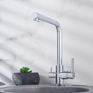 Смеситель для кухни РМС SL130-015F с подключением фильтра хром