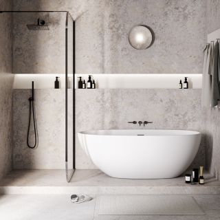 Акриловая ванна Grossman Fly GR-1104M 170x75см белый матовый