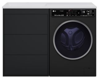 Напольная тумба под раковину Brevita Grafit GRA-01060-013Я под стиральную машину 60см графит