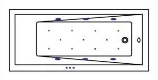 Гидромассажная ванна Whitecross Wave 0101.160080.100.RELAX.CR 160x80см Relax хром