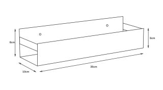 Полка подвесная Boheme Q 10965-MW белый матовый